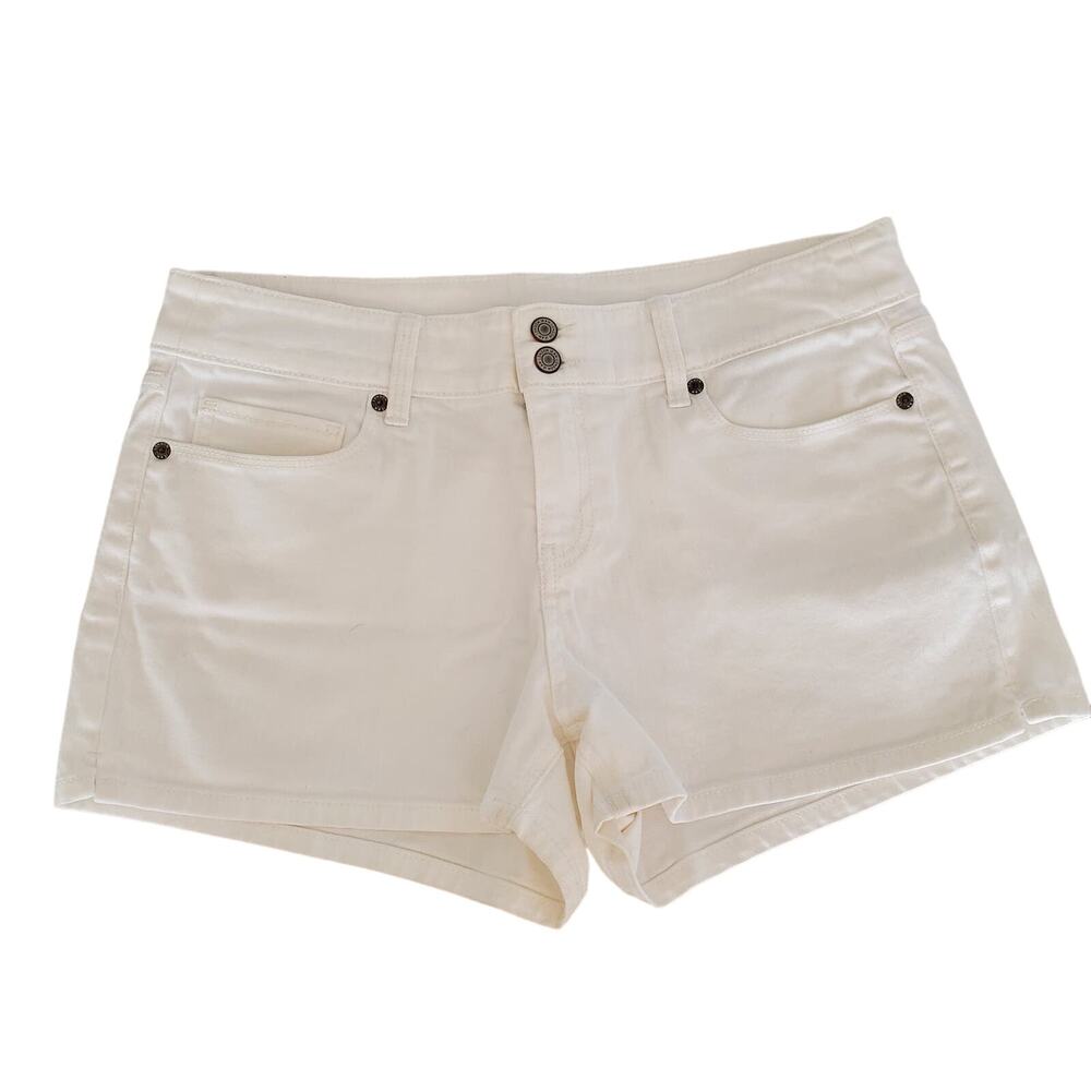Victoria's Secret Hipster Mid-rise White Jean Shorts Size 12